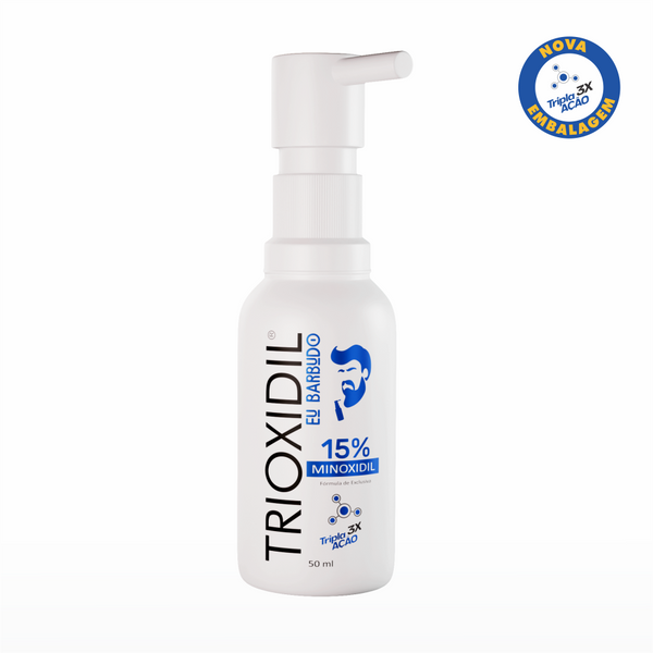 Minoxidil 15% - Trioxidil - Fórmula 3x mais Potente